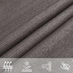 vidaXL - Zonnezeil - Antraciet - 3 x 3 m