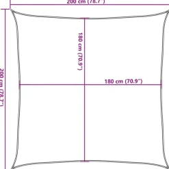 vidaXL - Zonnezeil - Antraciet - 2 x 2 m