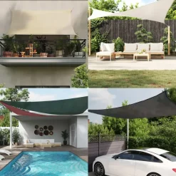 vidaXL - Zonnezeil - Antraciet - 2.5 x 2.5 m