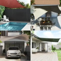 vidaXL - Zonnezeil - Beige - 2 x 2 m