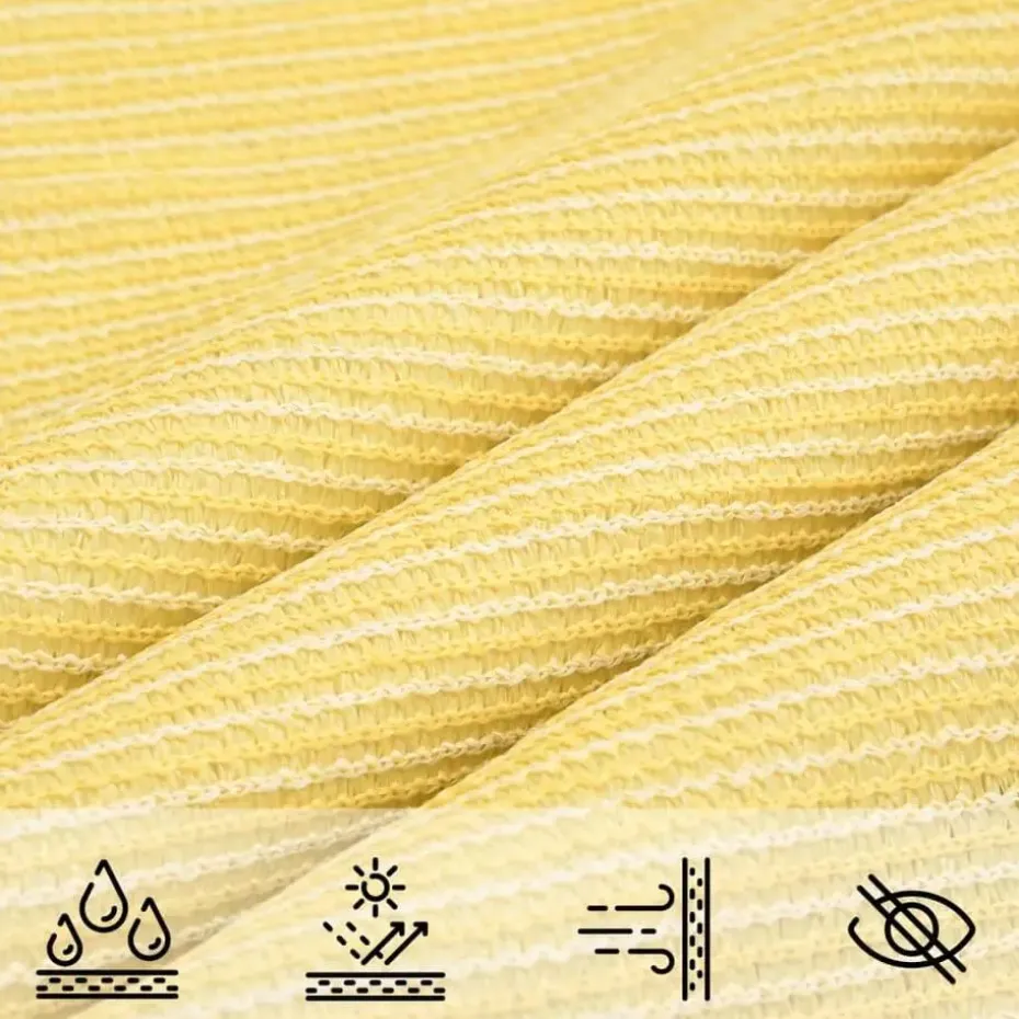 vidaXL - Zonnezeil - Beige - 2 x 2 m