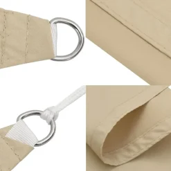 vidaXL - Zonnezeil - Beige - 4 x 6 m