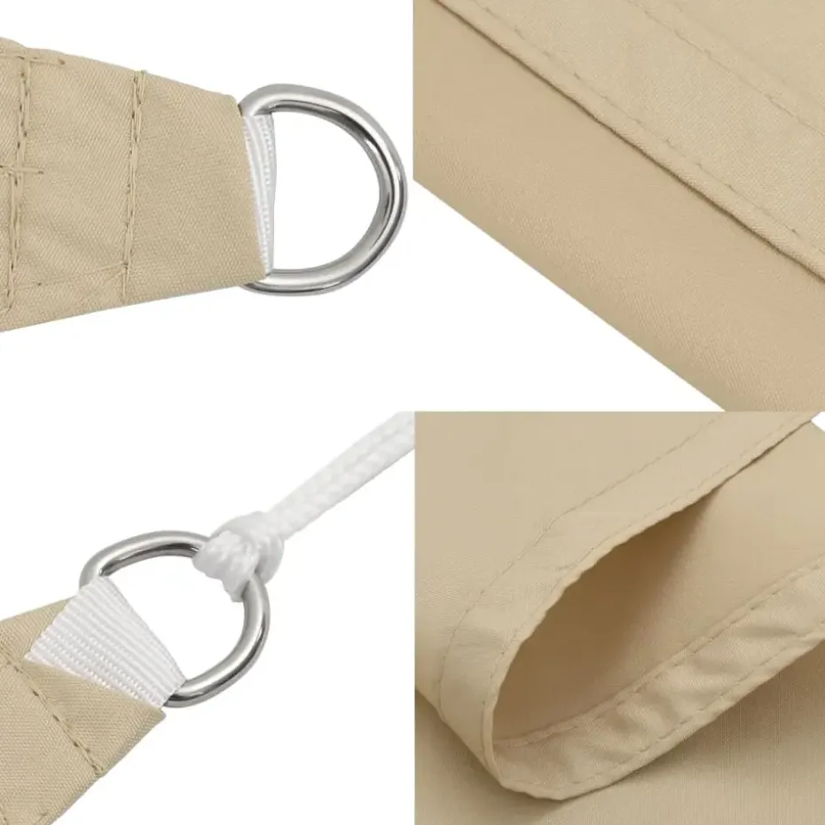 vidaXL - Zonnezeil - Beige - 4 x 6 m