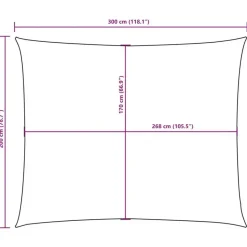 vidaXL - Zonnezeil - Beige - 2 x 3 m