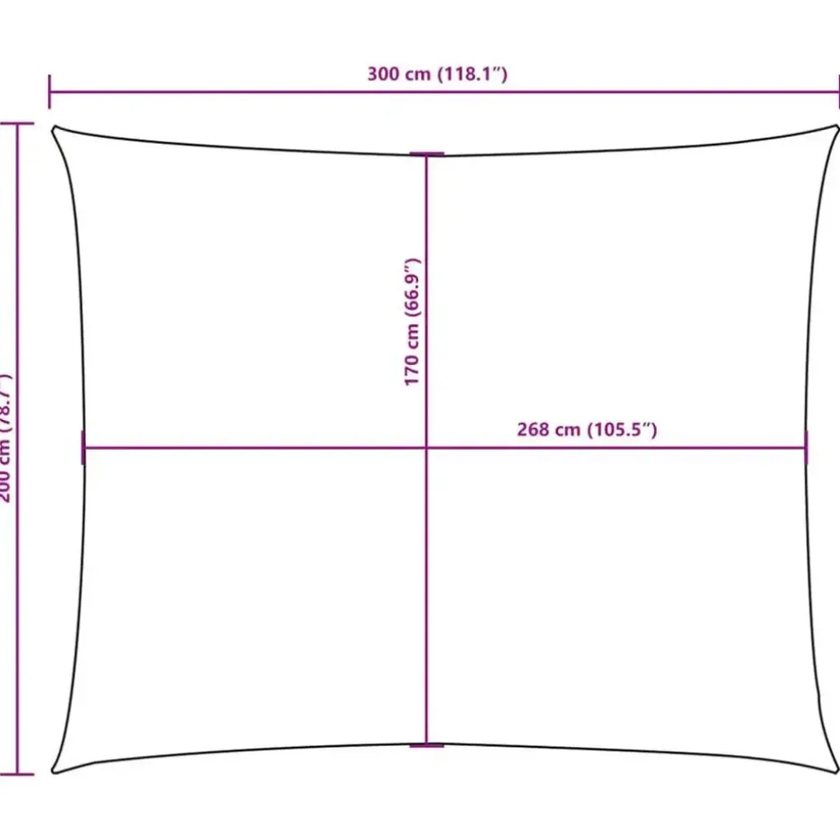 vidaXL - Zonnezeil - Beige - 2 x 3 m