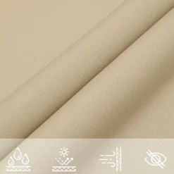 vidaXL - Zonnezeil - Beige - 2 x 4 m