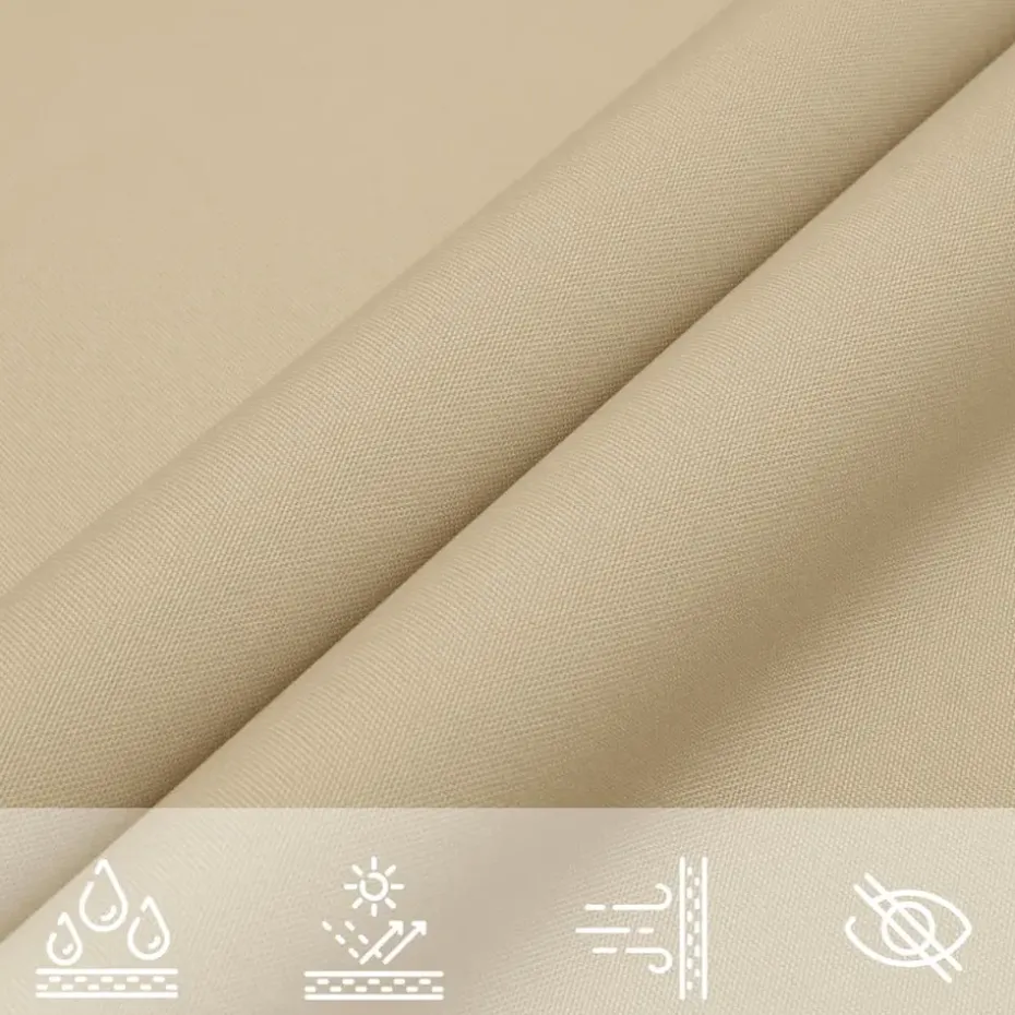 vidaXL - Zonnezeil - Beige - 2 x 4 m