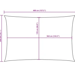 vidaXL - Zonnezeil - Beige - 2 x 4 m
