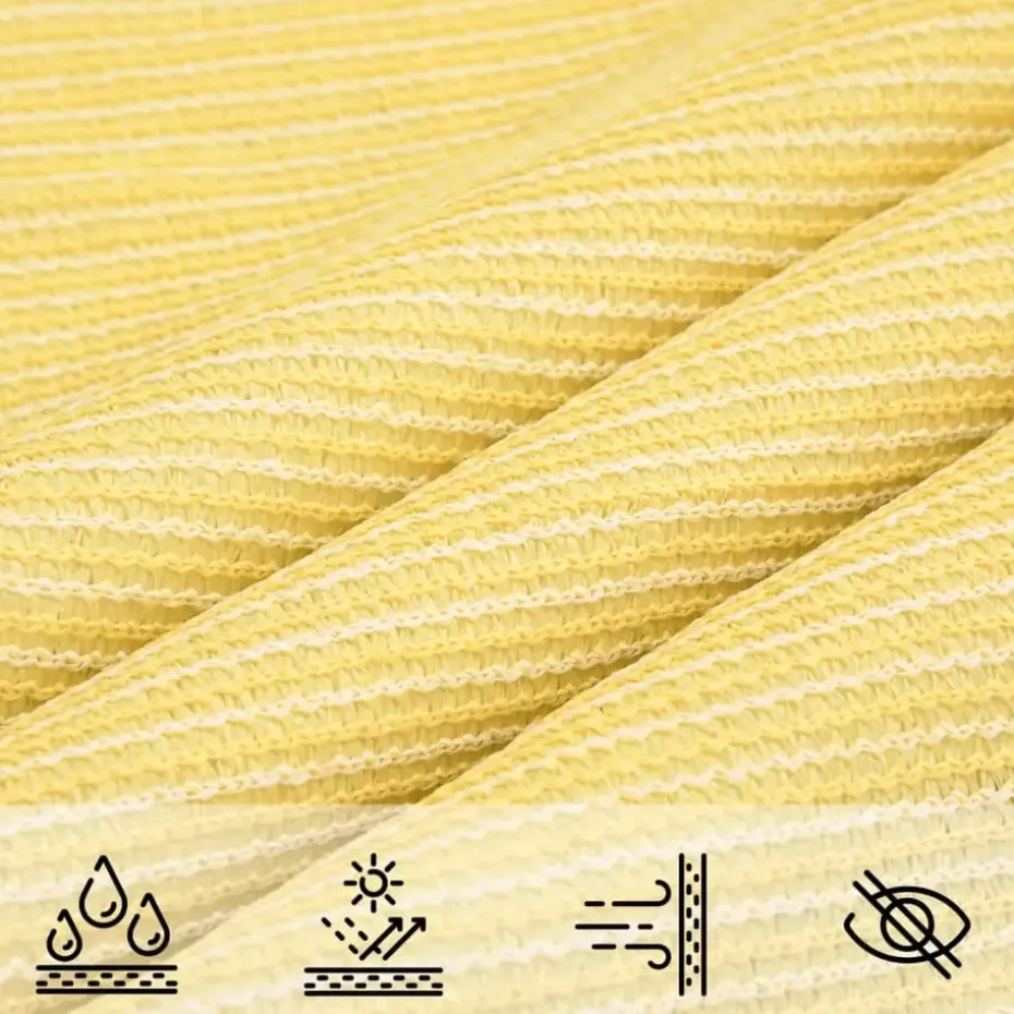 vidaXL - Zonnezeil - Beige - 4 x 6 m