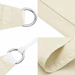 vidaXL - Zonnezeil - Crème - 3.6 x 3.6 m