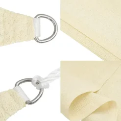 vidaXL - Zonnezeil - Crème - 2 x 2 m