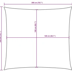 vidaXL - Zonnezeil - Crème - 2 x 2 m
