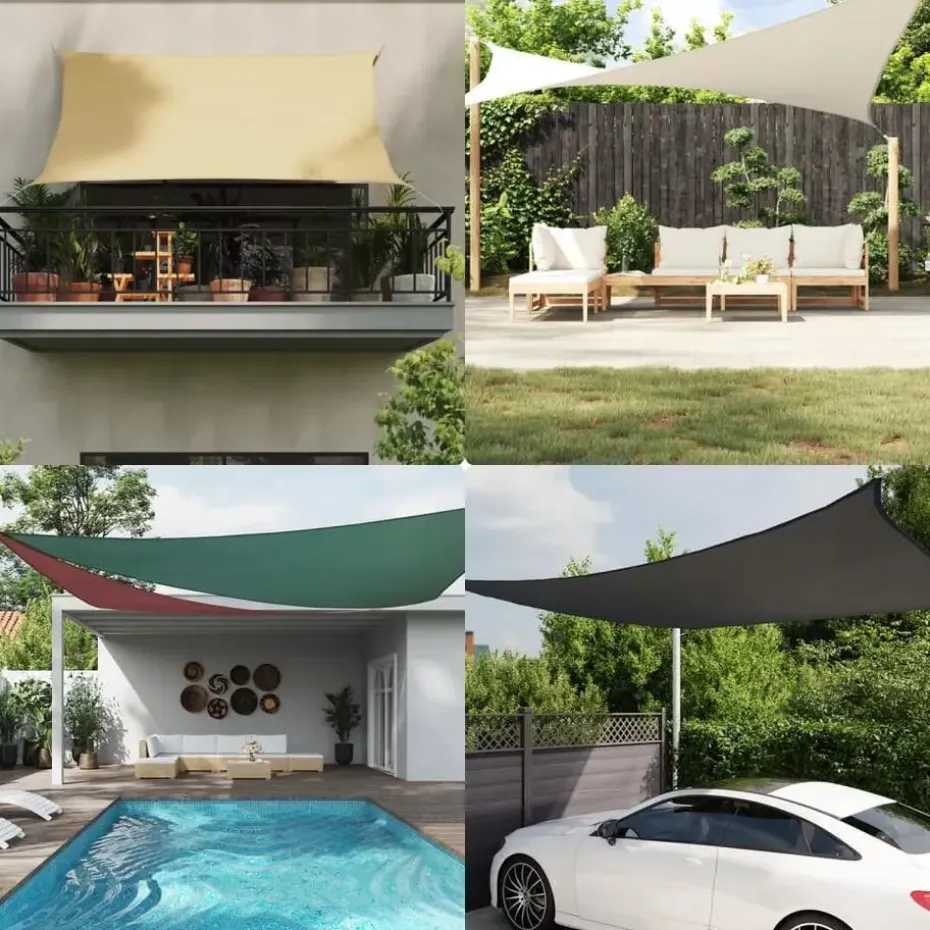 vidaXL - Zonnezeil - Wit - 2 x 4 m