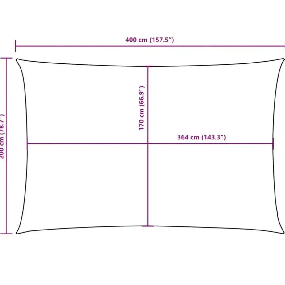 vidaXL - Zonnezeil - Wit - 2 x 4 m