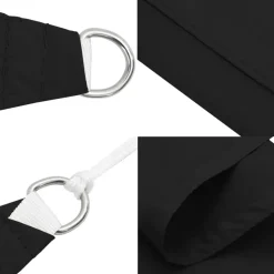 vidaXL - Zonnezeil - Zwart - 4.5 x 4.5 x 4.5 m