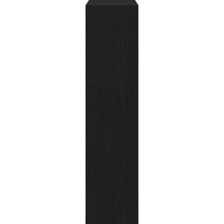 vidaXL - Zwart Schoenenkast met 2 vakken - Bewerkt hout - 80x21x87.5 cm
