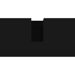 vidaXL - Zwart Wastafelonderkast - 1 deur 2 lades - Hout en metaal - 65x33x60 cm