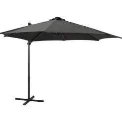 vidaXL - Zweefparasol - Antraciet - 300 cm
