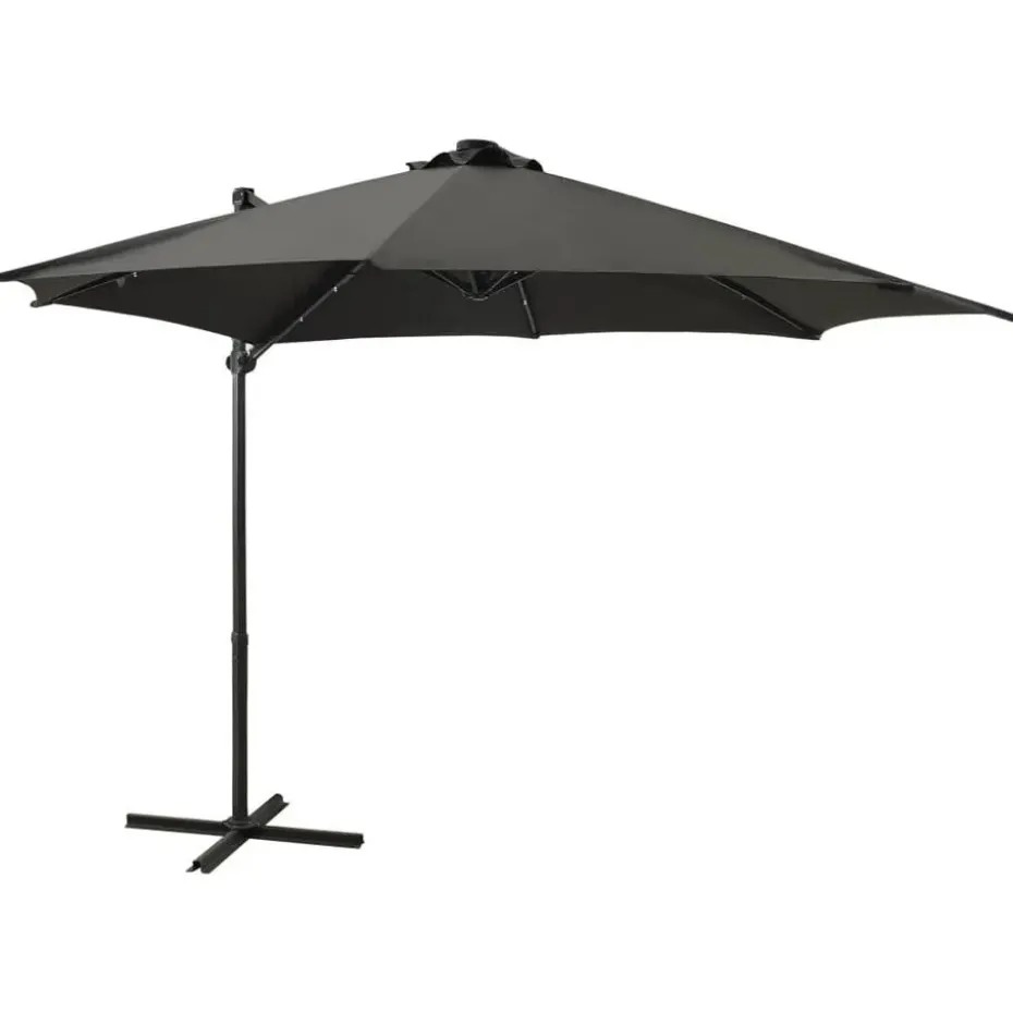vidaXL - Zweefparasol - Antraciet - 300 cm