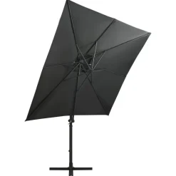 vidaXL - Zweefparasol - Antraciet - 250 cm