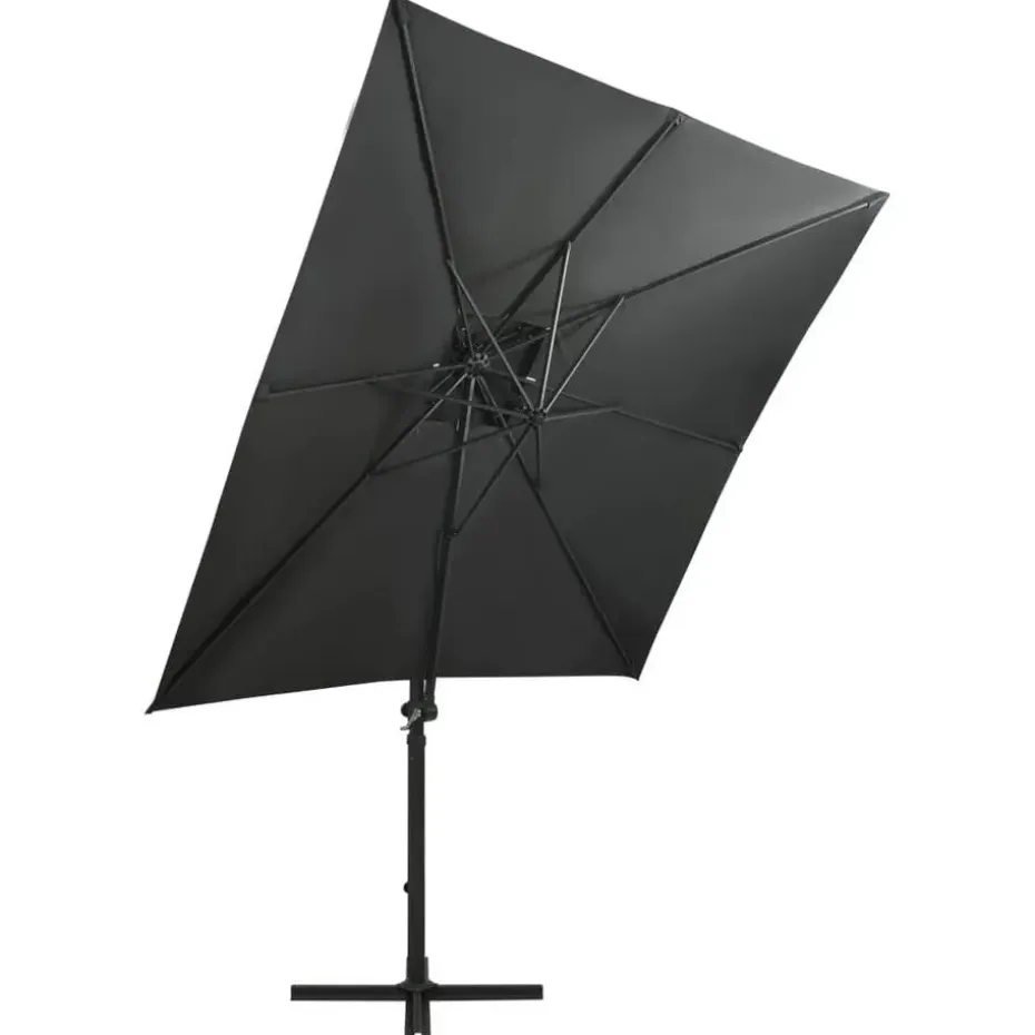 vidaXL - Zweefparasol - Antraciet - 250 cm