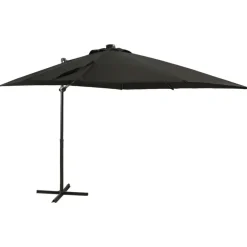 vidaXL - Zweefparasol - Zwart - 250 cm