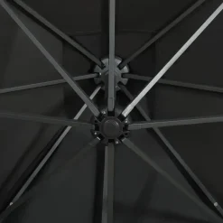 vidaXL - Zweefparasol - Zwart - 250 cm