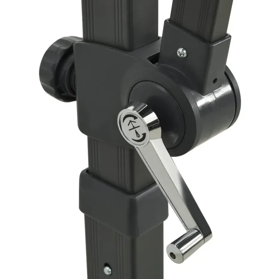 vidaXL - Zweefparasol - Zwart - 250 cm