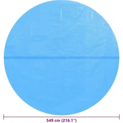 vidaXL - Zwembadzeil - Blauw - Kunststof