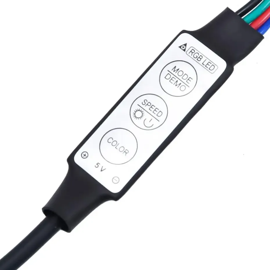 vidaXL - Zwevend LED Nachtkastje met lade en vak - Zwart - Hout - 41x31x45 cm