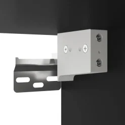 vidaXL - Zwevend LED Nachtkastje met lade en vak - Zwart - Hout - 41x31x45 cm