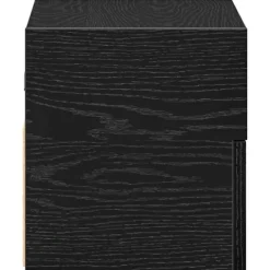 vidaXL - Zwevend Nachtkastjes met lade - Zwart - 45x26x28.5 cm - Set van 2