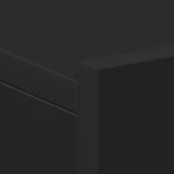 vidaXL - Zwevend Nachtkastje - Zwart - Bewerkt hout - 2 stuks