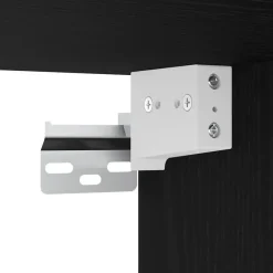 vidaXL - Zwevend TV-meubel met 2 deuren - Zwart eiken - 120x30x30.5 cm