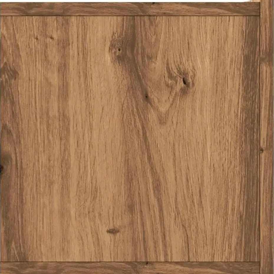 vidaXL - Zwevend TV-meubel met 2 deuren - Artisan eiken - Hout - 120x30x30 cm