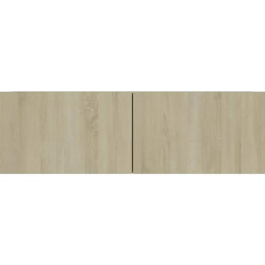 vidaXL - Zwevend TV-meubel met 1 deur - Sonoma eiken - 100x30x30 cm - 4 stuks