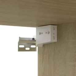 vidaXL - Zwevend TV-meubel met 1 deur - Sonoma eiken - 100x30x30 cm - 4 stuks