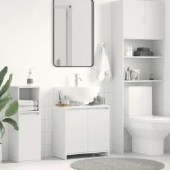 VIDAXL Badkamerkast 60x33x61 cm spaanplaat wit