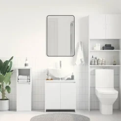 VIDAXL Badkamerkast 60x33x61 cm spaanplaat wit