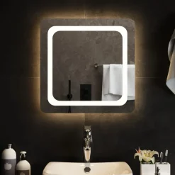 vidaXL Badkamerspiegel LED 50x50 cm