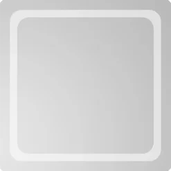 vidaXL Badkamerspiegel LED 60x60 cm