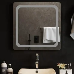 vidaXL Badkamerspiegel LED 60x60 cm