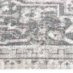 vidaXL Buitenkleed platgeweven 80x250 cm lichtgrijs