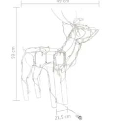 vidaXL 3-delige Kerstverlichting rendieren 229 LED's
