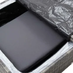 VIDAXL 2-delige Loungeset met kussens poly rattan grijs