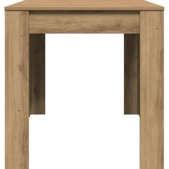 vidaXL Eettafel - Artisanaal eiken - Bewerkt hout - 140x74.5x76 cm