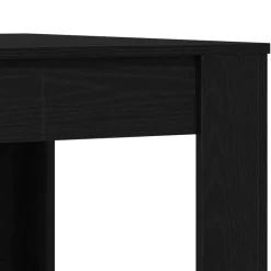 vidaXL Eettafel - Rechthoekige tafel - Zwart eiken - Hout - 140x74.5x76 cm