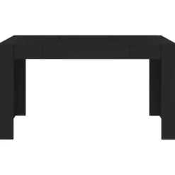 vidaXL Eettafel - Zwart - Bewerkt hout - 140x74.5x76 cm