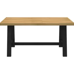 vidaXL Eettafel NOAIN met A-poten - Naturel - Massief grenenhout - 160x90 cm