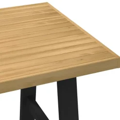 vidaXL Eettafel NOAIN met A-poten - Naturel - Massief grenenhout - 160x90 cm